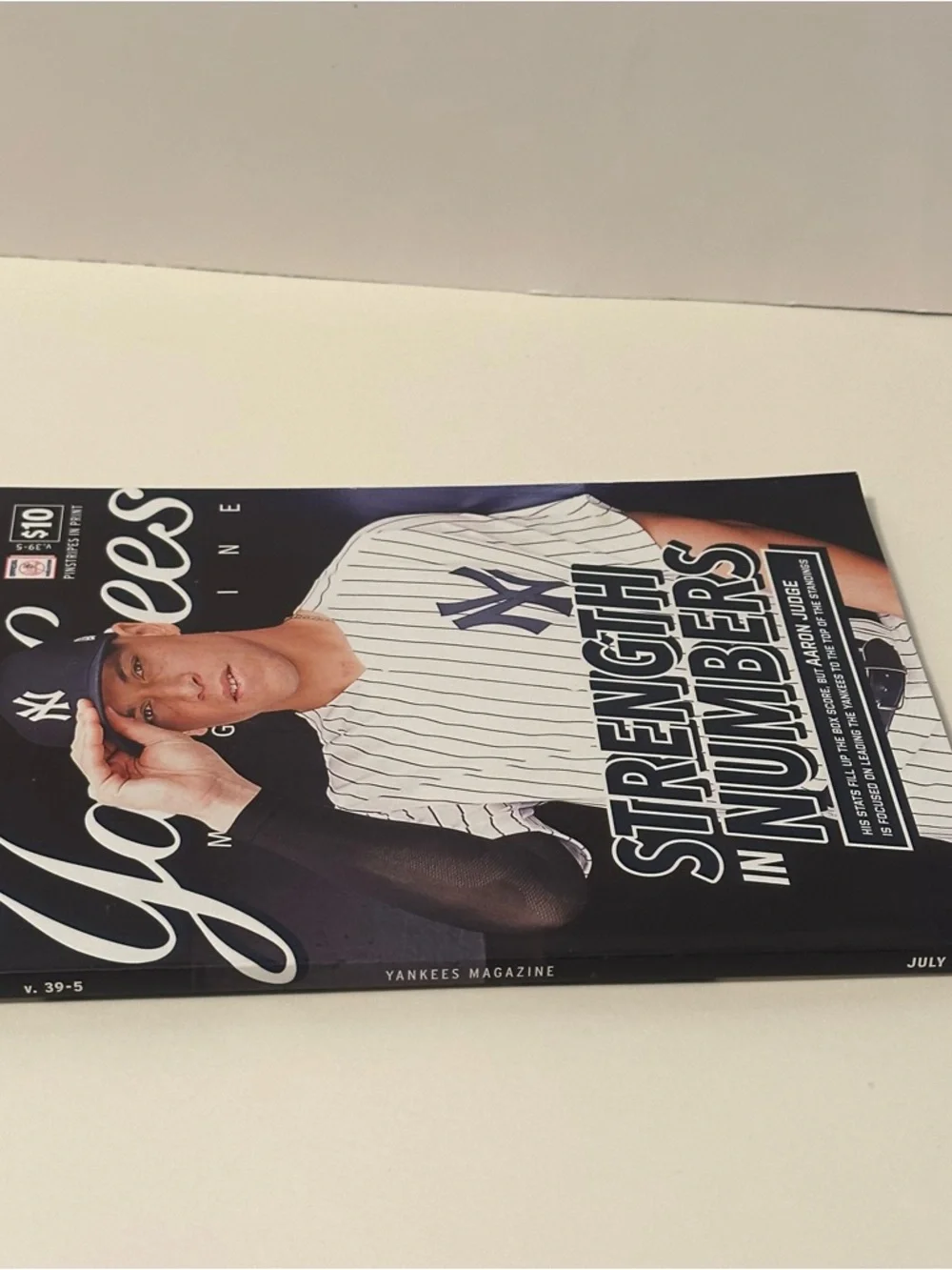 New York Yankees Magazine July 2018 “Strength In Numbers” Aaron Judge On Cover